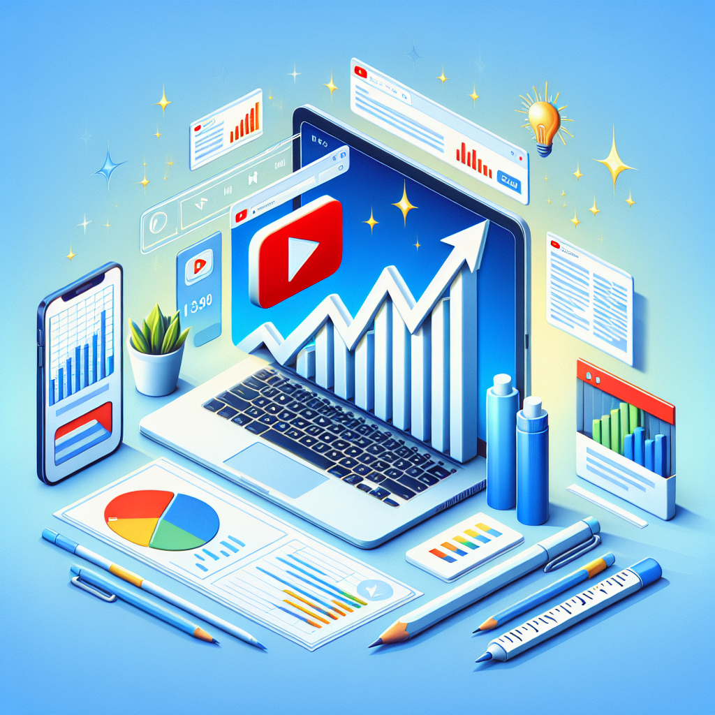מסך יוטיוב המציג וידאו פופולרי עם מספר צפיות גבוה וגרף עולים, המדגיש את התועלת של קניית צפיות אמיתיות ביוטיוב