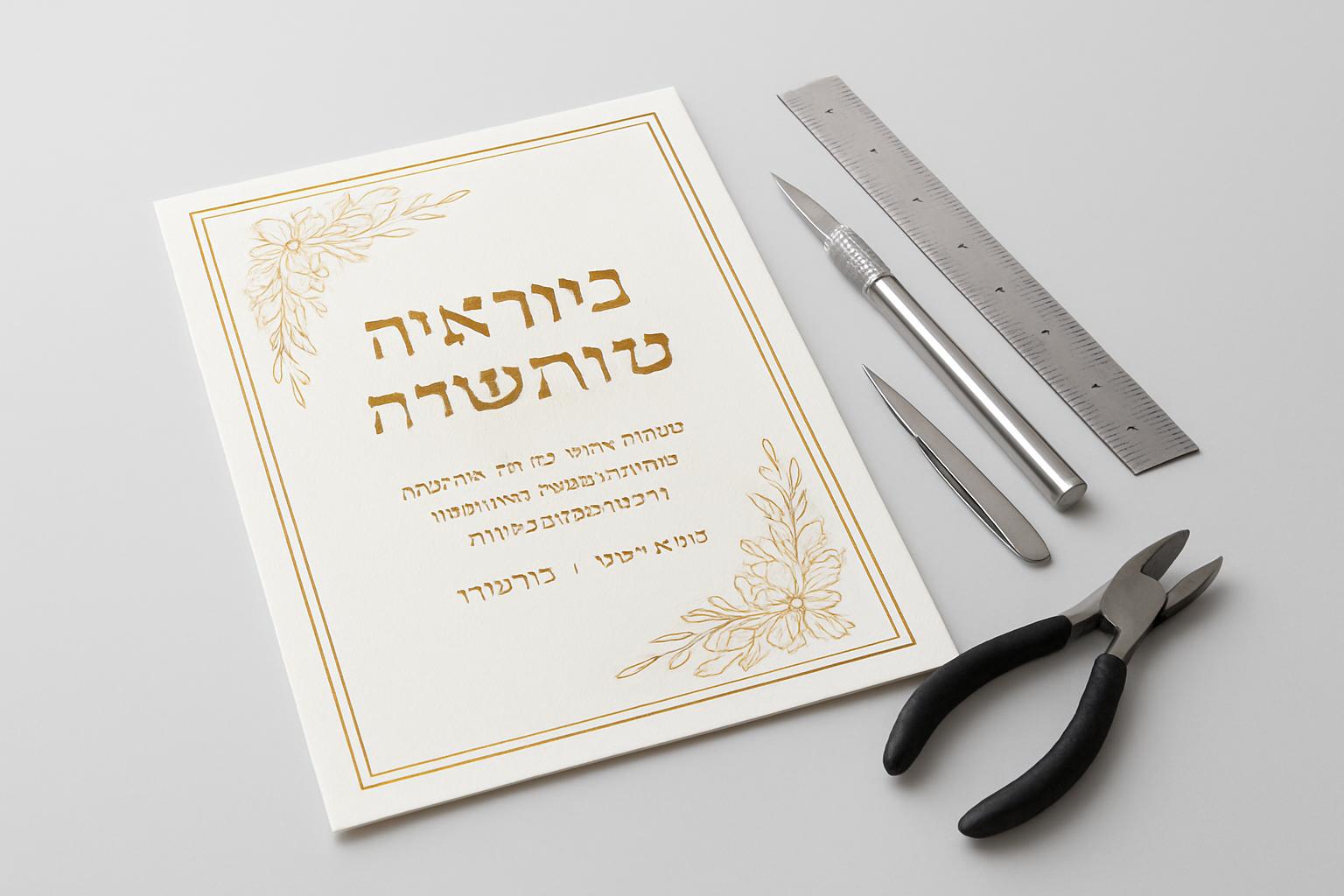 ברכה לחתונה: המדריך לבחירת מילות הקסם שירגשו כל זוג 2 כרטיס ברכה מעוצב עם ברכה לחתונה כתובה.